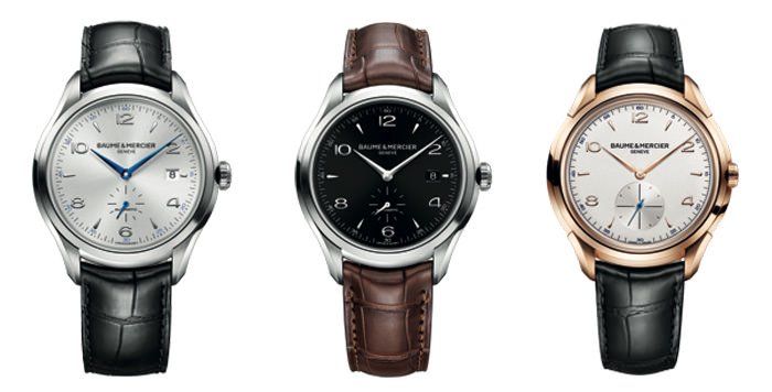 De Izquierda a Derecha: el Baume & Mercier Clifton 10052, Clifton 10053 y Clifton 10060