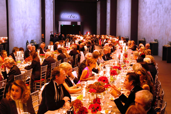 Un cocktail y una cena especiales se organizaron para celebrar la inauguració privada de la exposición