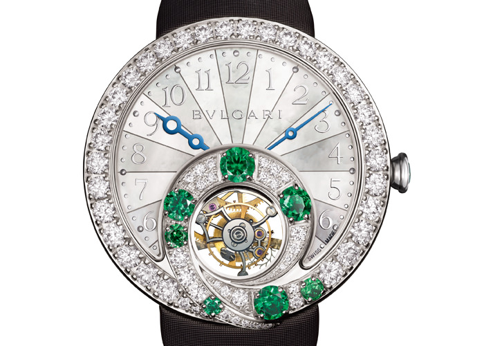 El Bulgari Berries Tourbillon Retrograde Hours (Emeraldas)