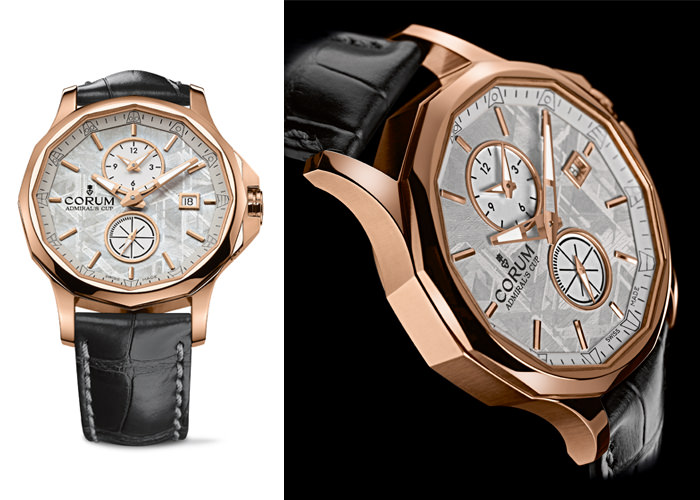 Admiral's Cup Legend 42 Meteorite Dual Time de Corum