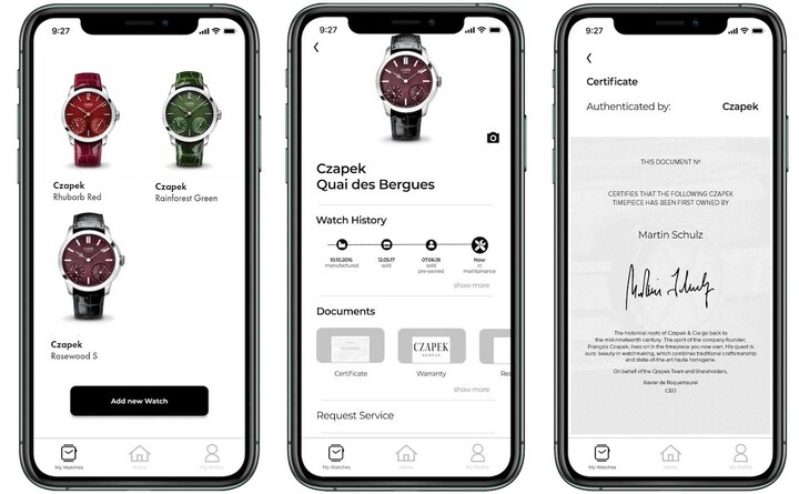 Czapek & Cie ha unido fuerzas con la startup Adresta con sede en Zúrich para implementar certificados digitales que rastrean el ciclo de vida de sus relojes.