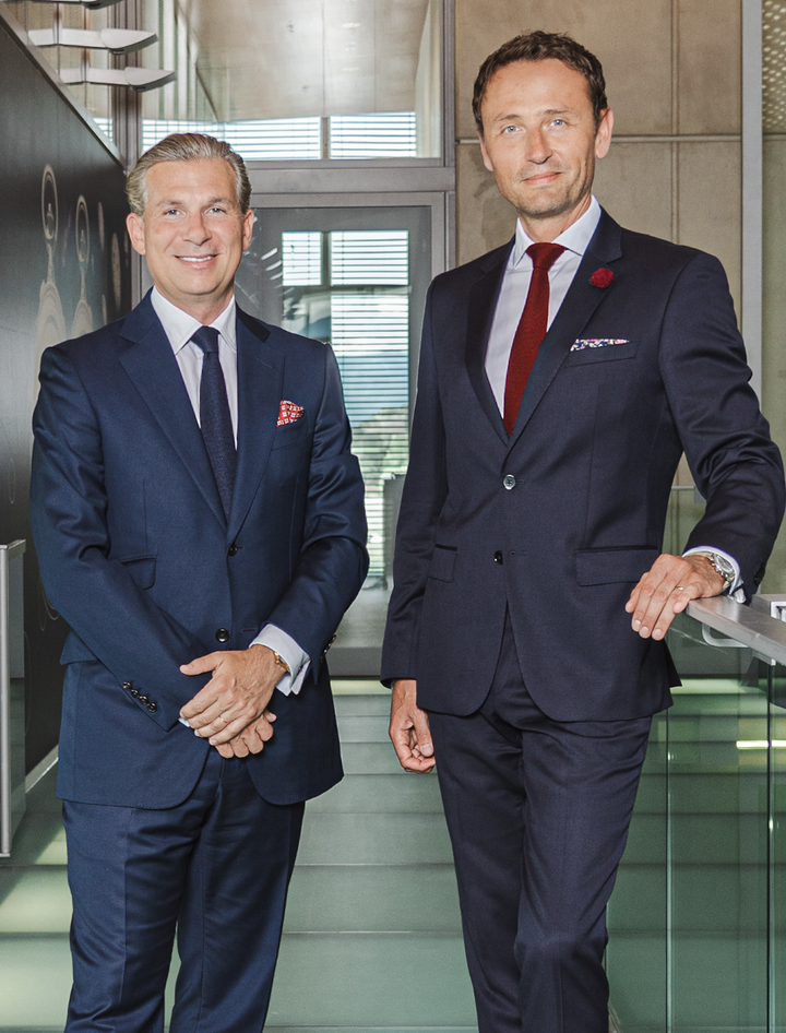 Louis Ferla con Laurent Perves, nuevo CEO de Vacheron Constantin.